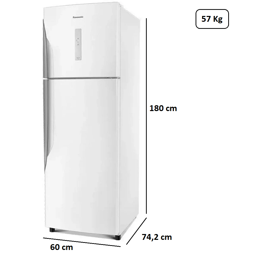Geladeira Panasonic Frost Free 2 Portas Branca 391L 220V BT44PV3WB Inverter, , large image number 5