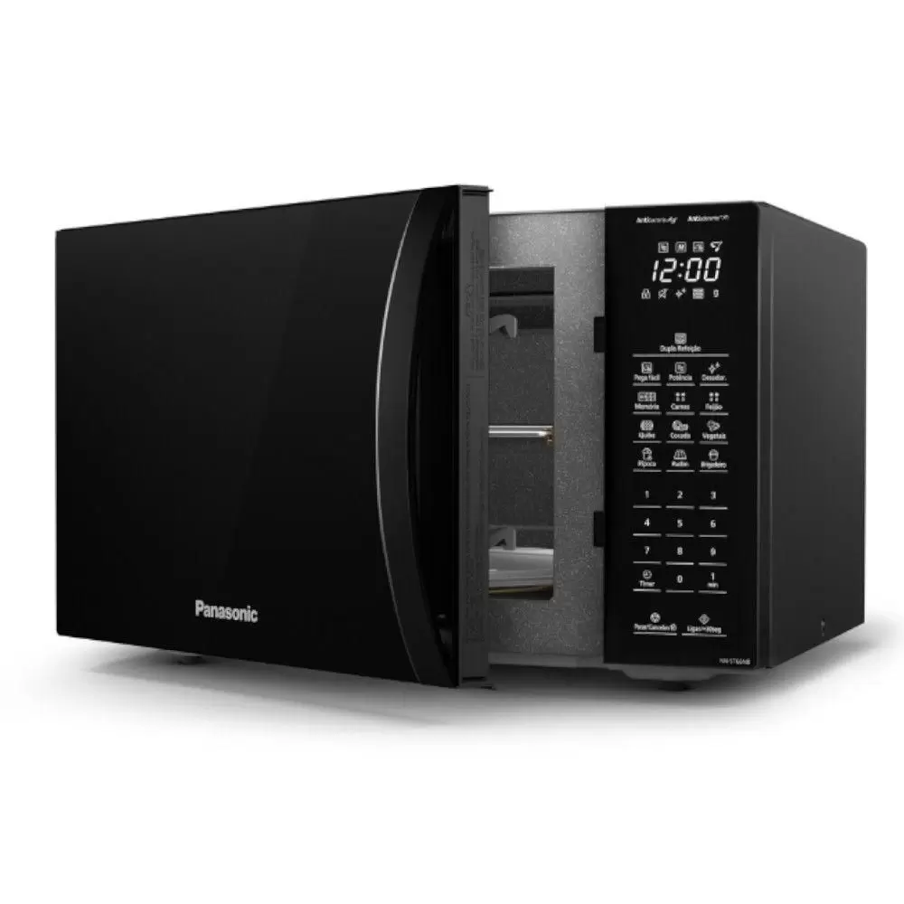 Micro-ondas Panasonic 34 Litros Preto 220V ST66, , large image number 1