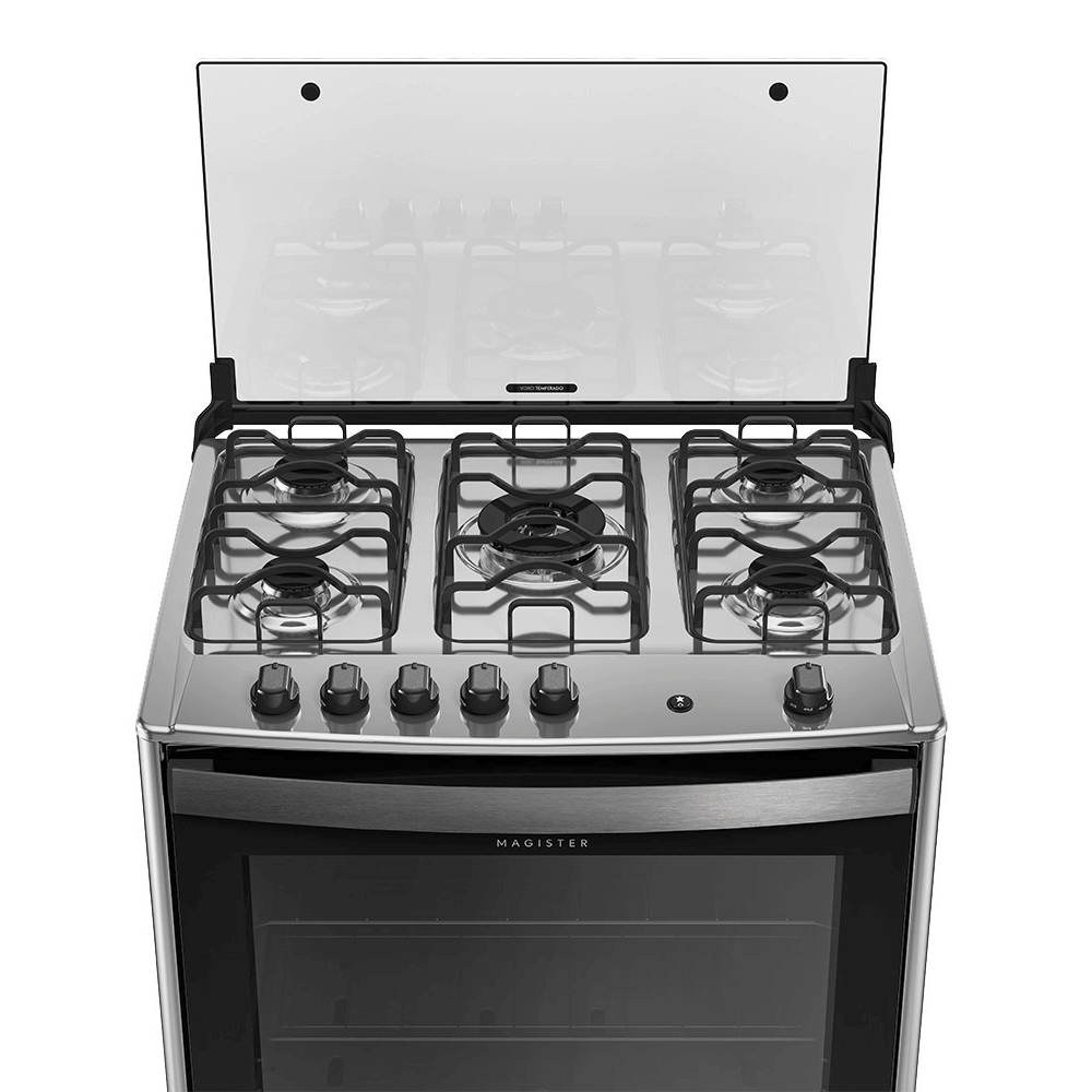 Fogão 5 Bocas Dako Mesa Inox Inox/Preto 220V Magister, , large image number 2