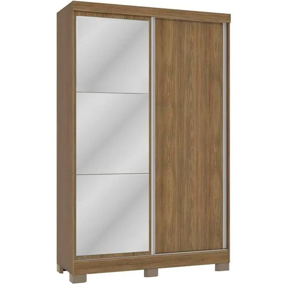 Guarda-Roupa Casal 2 Portas de Correr 2 Gavetas Nogueira Kappesberg CB01N571