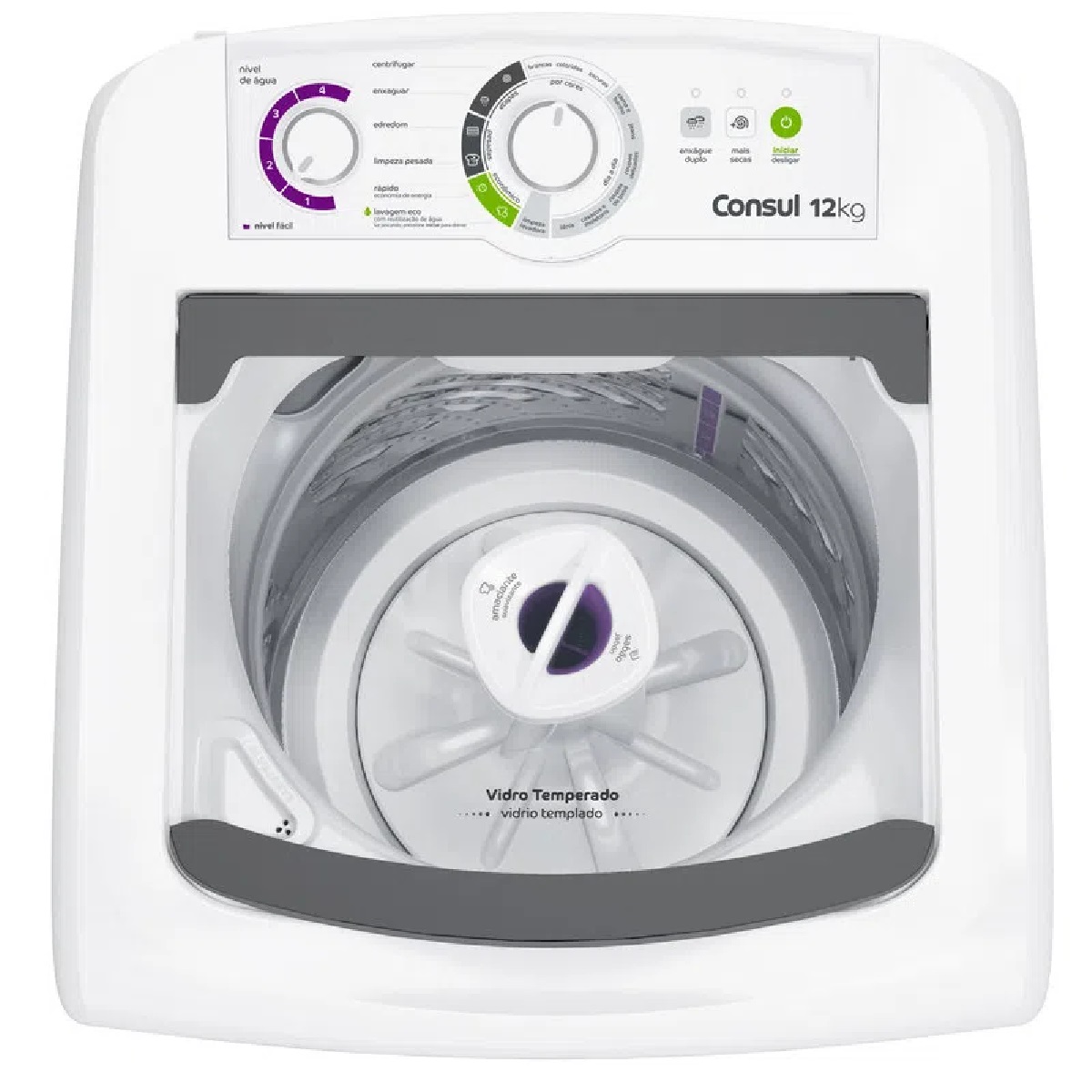 Máquina de Lavar Roupas Consul 12Kg 220v CWH12 - Branco, , large image number 1