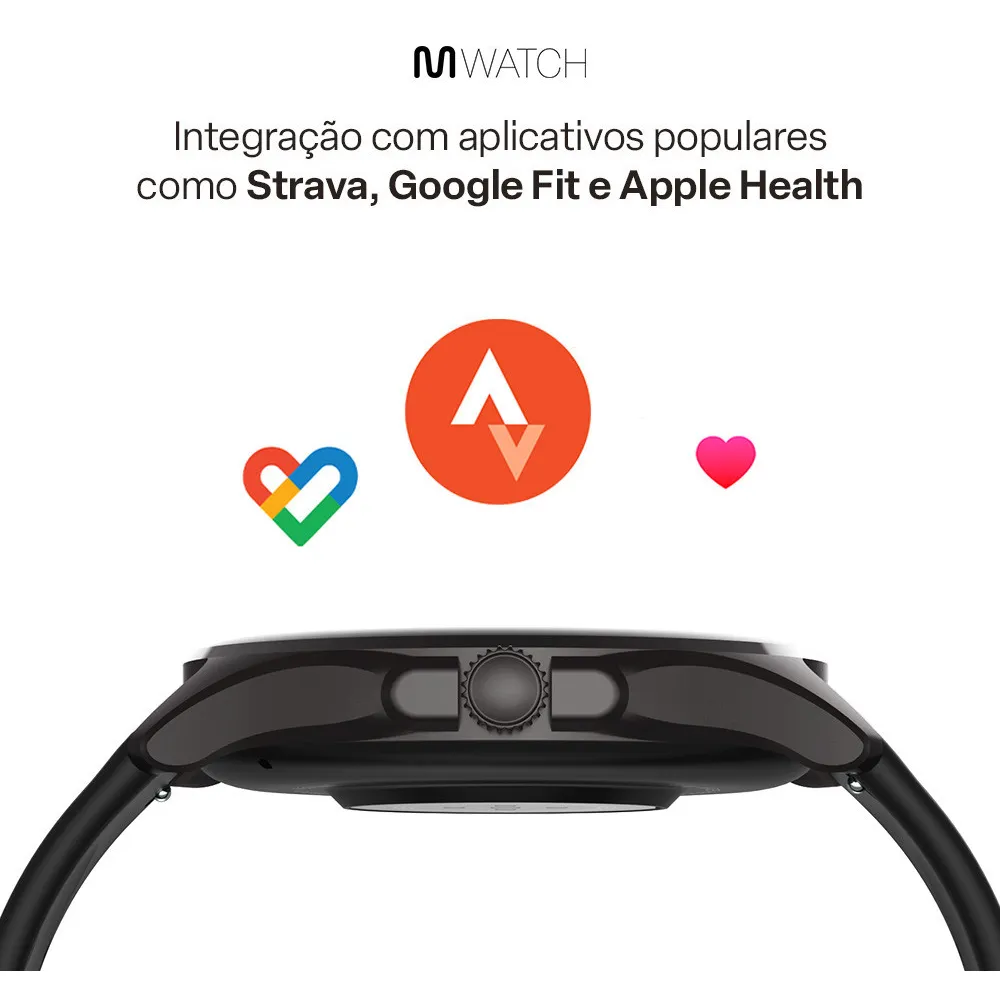 Smartwatch Multi M2R 1,43" Amoled Proteção IP67 Preto - WR206, , large image number 8
