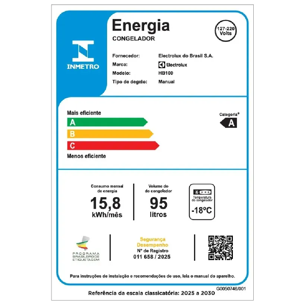 Freezer Horizontal Electrolux 1 Porta 95L Bivolt HB100 Branco, , large image number 4