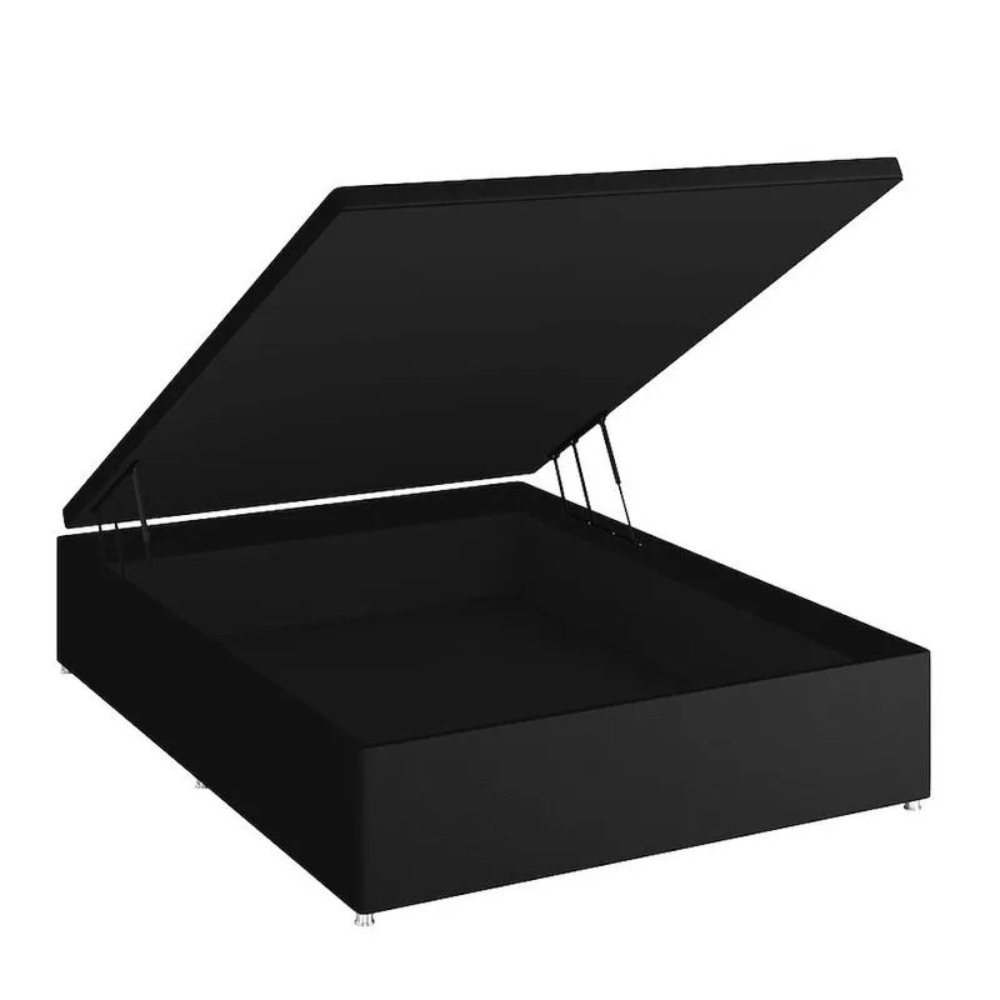 Cama Box Casal com Base Bau Courino D33 Molas Ensacadas Freedom 138x188x74,5 cm Ortobom, , large image number 4