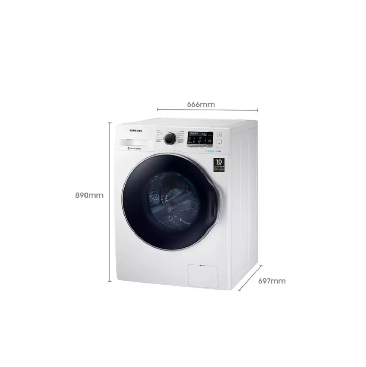 Lava e Seca Samsung 11Kg WD11M4453JW Abertura Frontal, , large image number 2