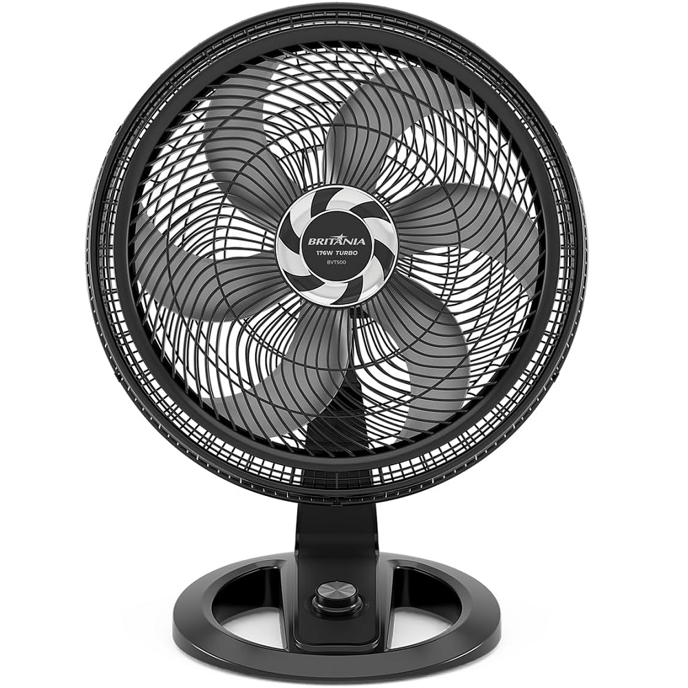 Ventilador de Mesa Britânia 47 cm 6 Pás 2 em 1 176W 220V BVT500 Maxx Force Preto