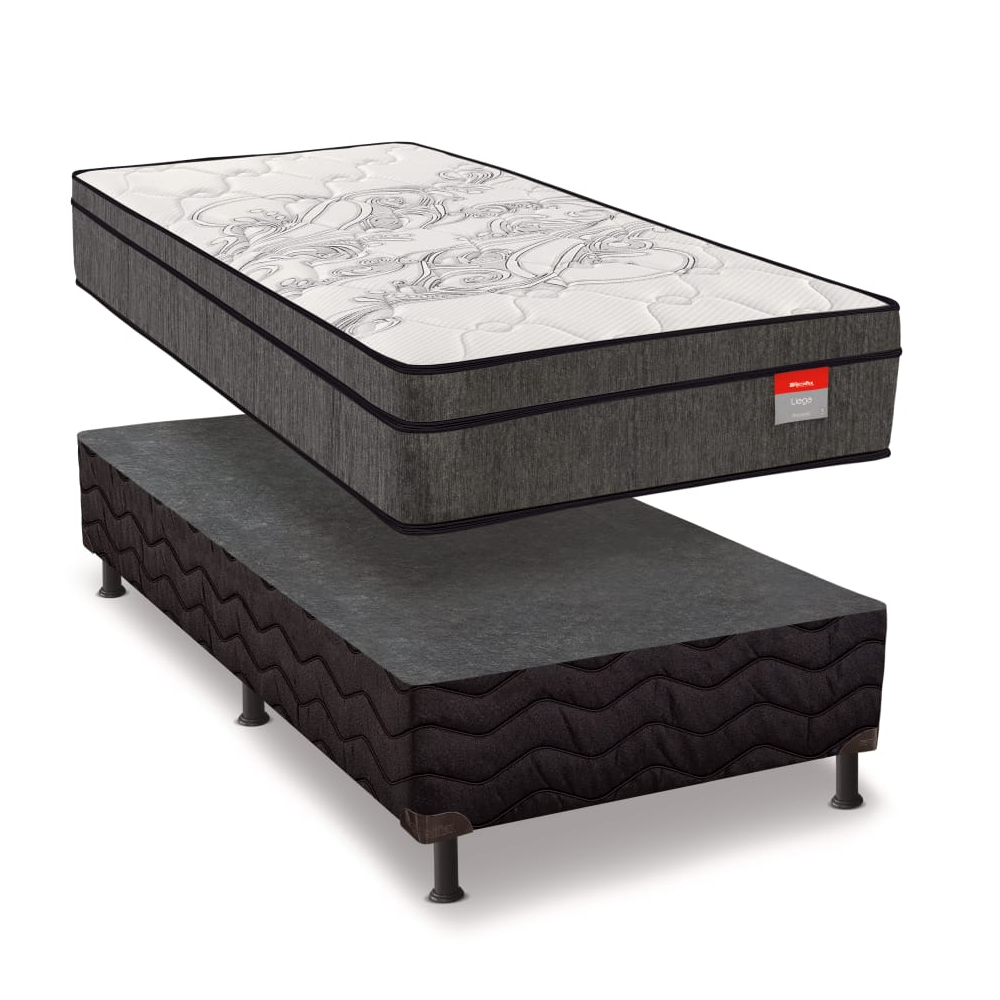 Cama Box Solteiro Molas Ensacadas Liege 88X188X74 Reconflex , , large image number 1