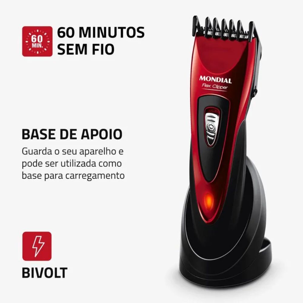 Cortador de Cabelos Mondial Flex Clipper Bivolt CR-04, , large image number 2