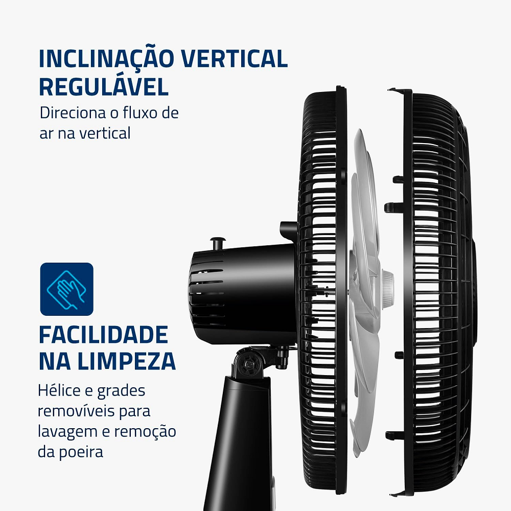 Ventilador de Mesa Mondial 40cm 8 Pás 220V Turbo Force NVT40 Preto, , large image number