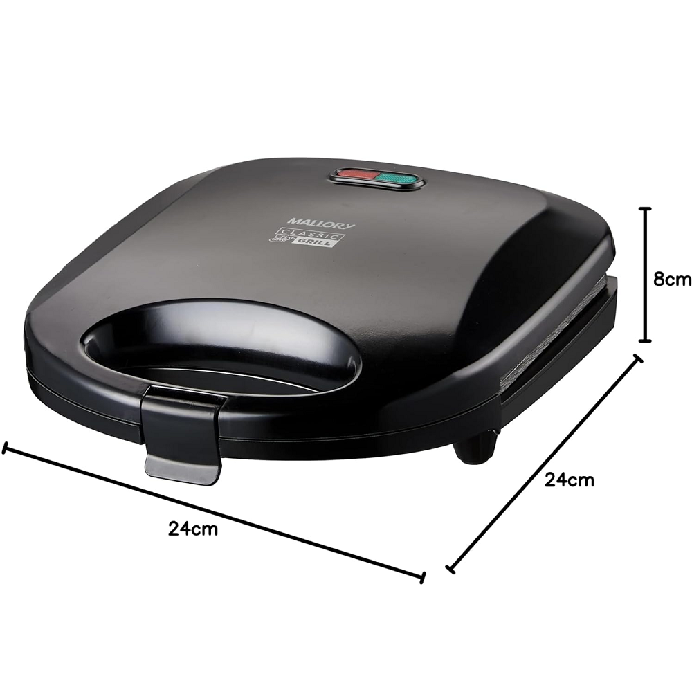Sanduicheira Grill Mallory Antiaderente Preta 750W 220V Classic, , large image number 4