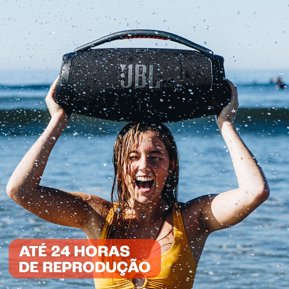 Caixa de Som JBL Portátil Boombox À Prova D'água Bluetooth 180W 220V, , large image number 4