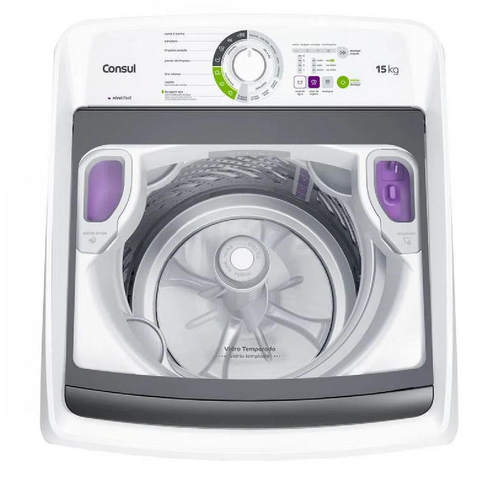 Máquina de Lavar Consul 15Kg CWH15AB com Dosagem Extra Econômica, , large image number 1