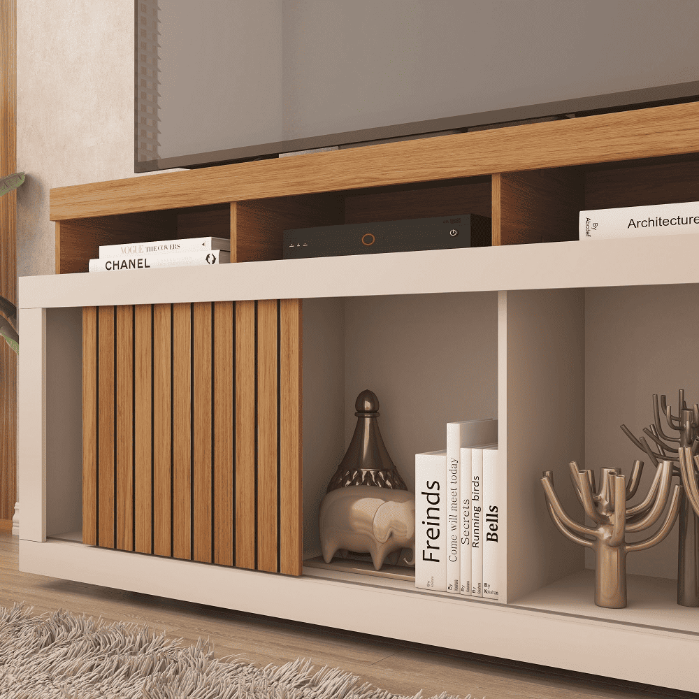 Rack para TV At&eacute; 55 Polegadas Freij&oacute;/Off White 136 cm Caemmun Drag&atilde;o, , large image number 4