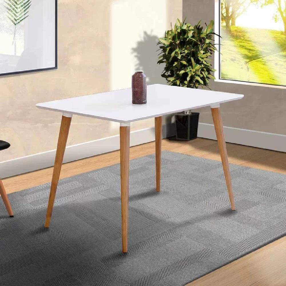 Mesa de Sala Retangular MDF 120x90 Casa D Veneza Branco