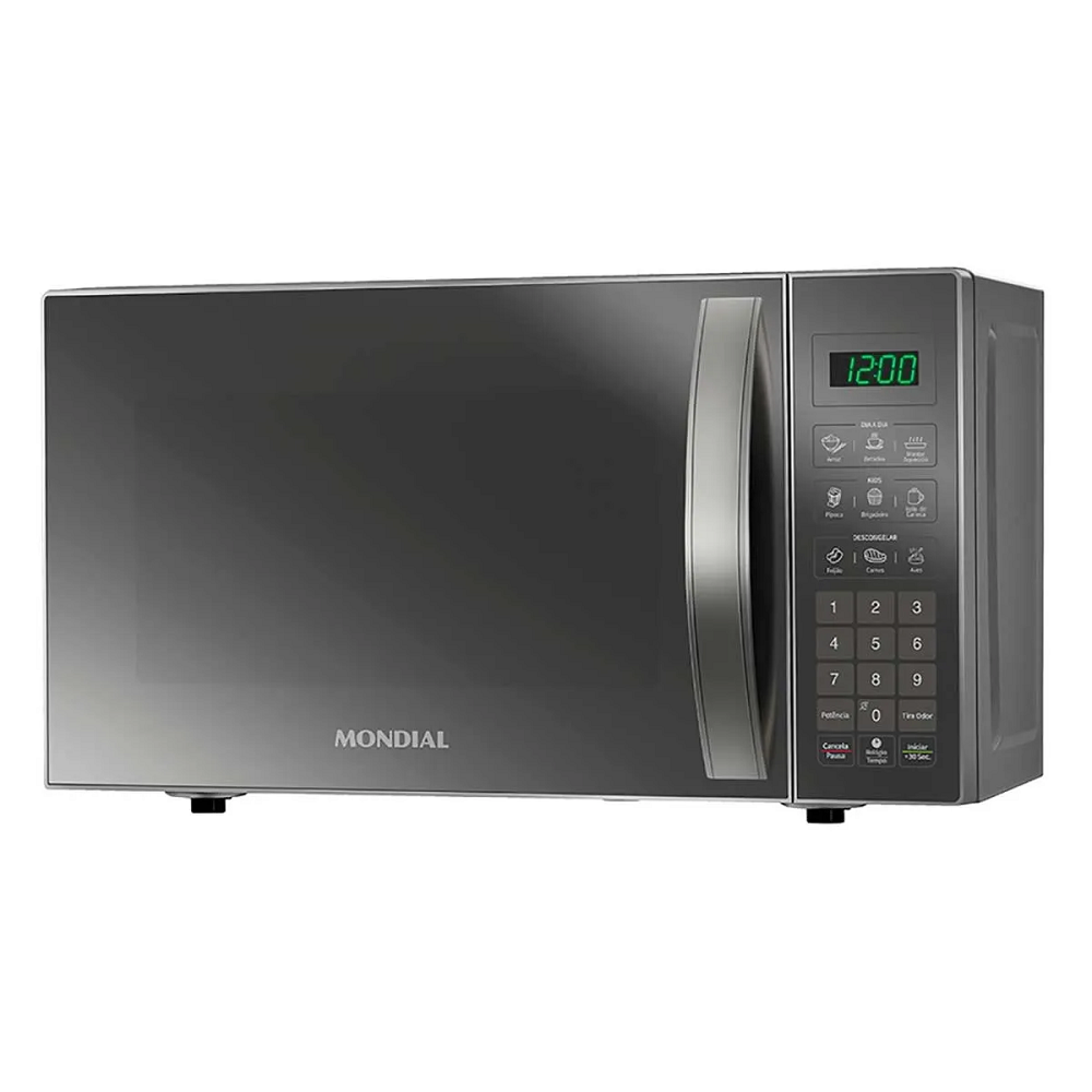 Micro-ondas Mondial 21 Litros MO-01-21-E Cinza Espelhado 1200W