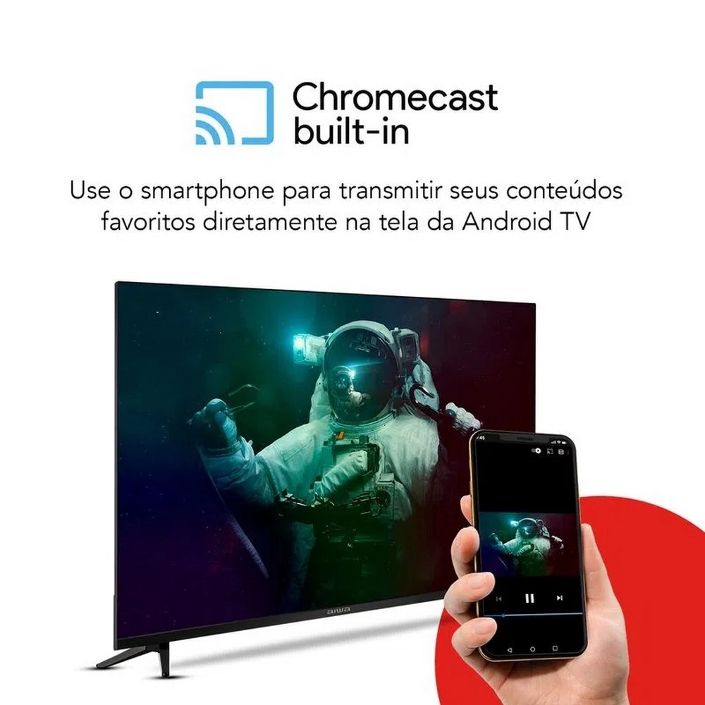 Smart TV 43 Polegadas Aiwa FHD Android Borda Ultrafina 2 HDMI 2 USB Quad Core BL02, , large image number 6