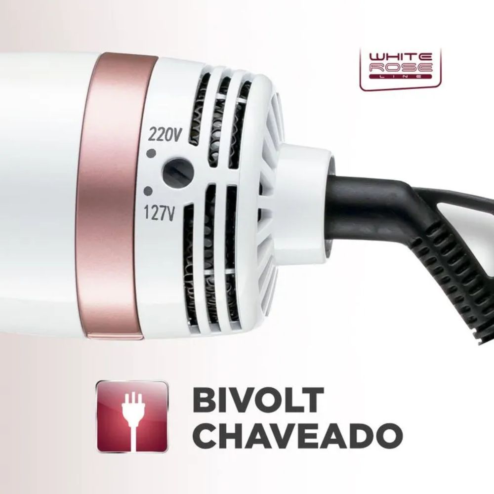 Escova Secadora Mondial ES-50 Branco/Rose Gold Bivolt 1200W, , large image number 2