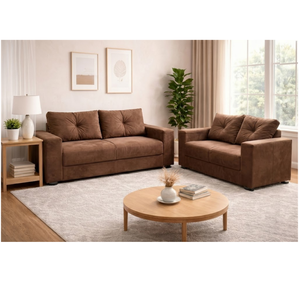 Sof&aacute; 2x3 Lugares 291 cm Marrom 163 Movelpaz Amisterd&atilde;, Marrom, large image number 1