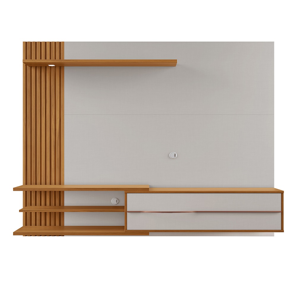 Painel Para TV Até 65 Polegadas Freijó/Off White Notável NT 1355