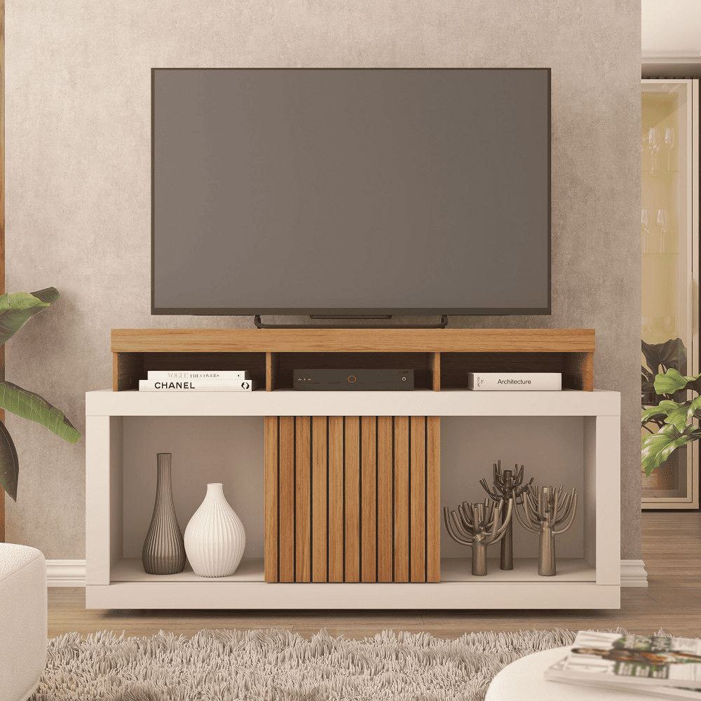 Rack para TV At&eacute; 55 Polegadas Freij&oacute;/Off White 136 cm Caemmun Drag&atilde;o, , large image number 3