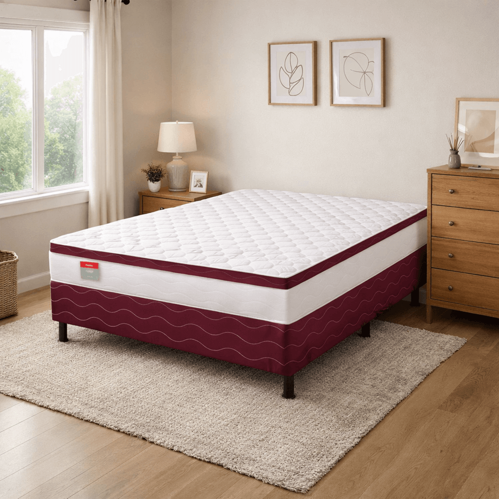 Cama Box Conjugada Casal Espuma D26 Rosen Bonnel 138x188x65 cm Reconflex, , large image number 1