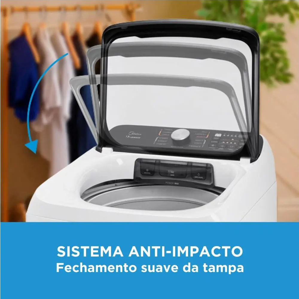 Máquina de Lavar Roupas Midea 13kg 220V Wave Agitator MA512W130AWK-05 Branca, , large image number 2