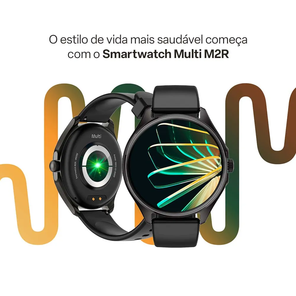 Smartwatch Multi M2R 1,43" Amoled Proteção IP67 Preto - WR206, , large image number 1