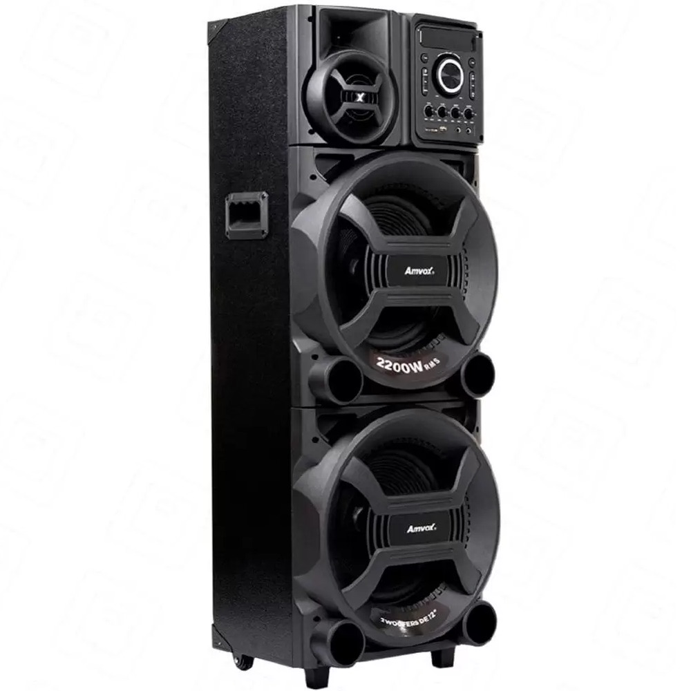 Caixa Amplificada ACA2201 New X 2200W Amvox com LED