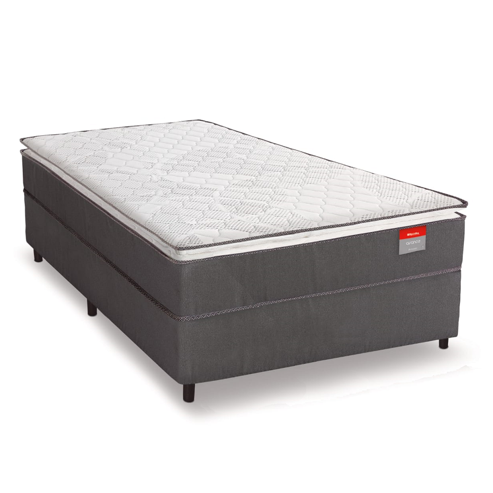 Cama Box Solteiro Conjugada Espuma com Pillow Avance 88x188x67 Reconflex