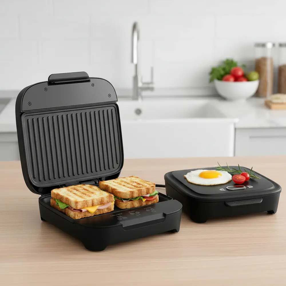 Sanduicheira Grill Cadence Antiaderente Preta 750W 220V Click SAN400, , large image number 5