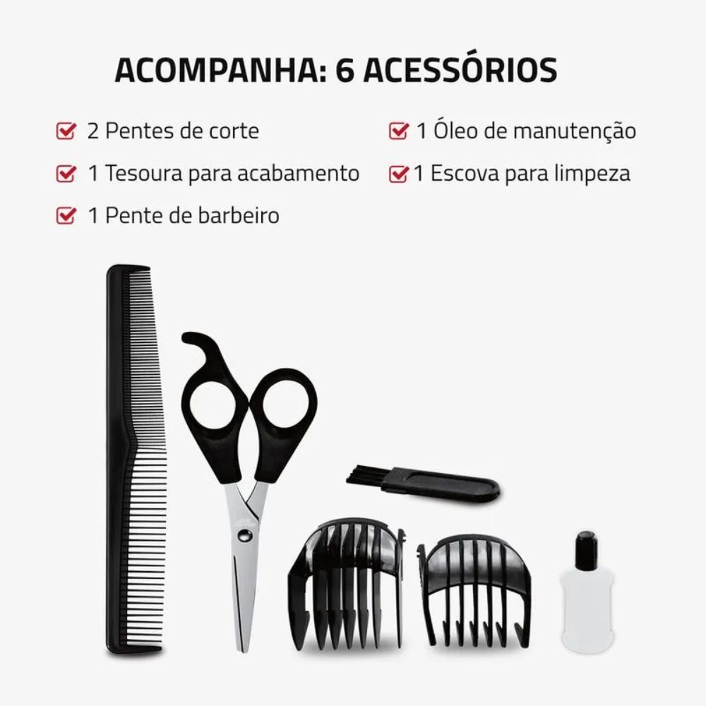 Cortador de Cabelos Mondial Flex Clipper Bivolt CR-04, , large image number 3