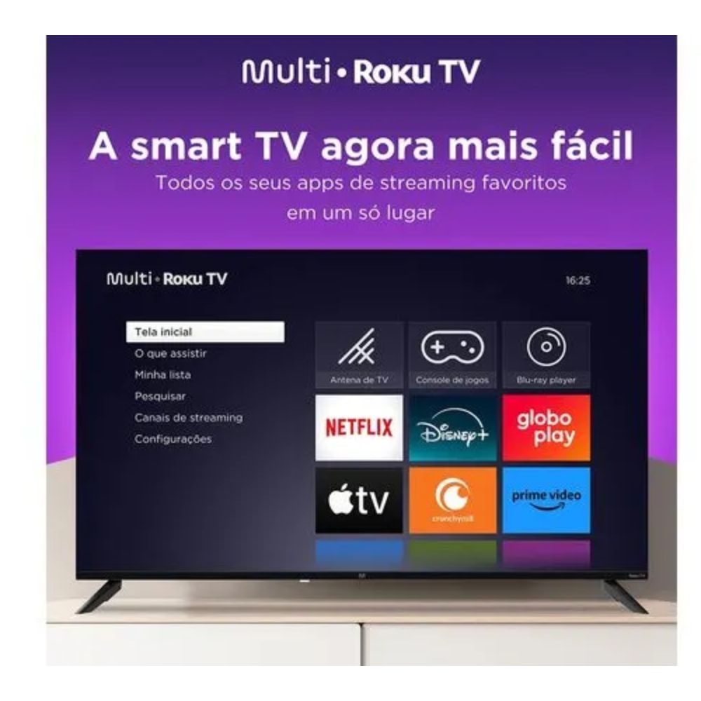 Smart TV DLED 43 Full HD Roku 3 HDMI 2 USB 1 AV Multi TL056M, , large image number 6
