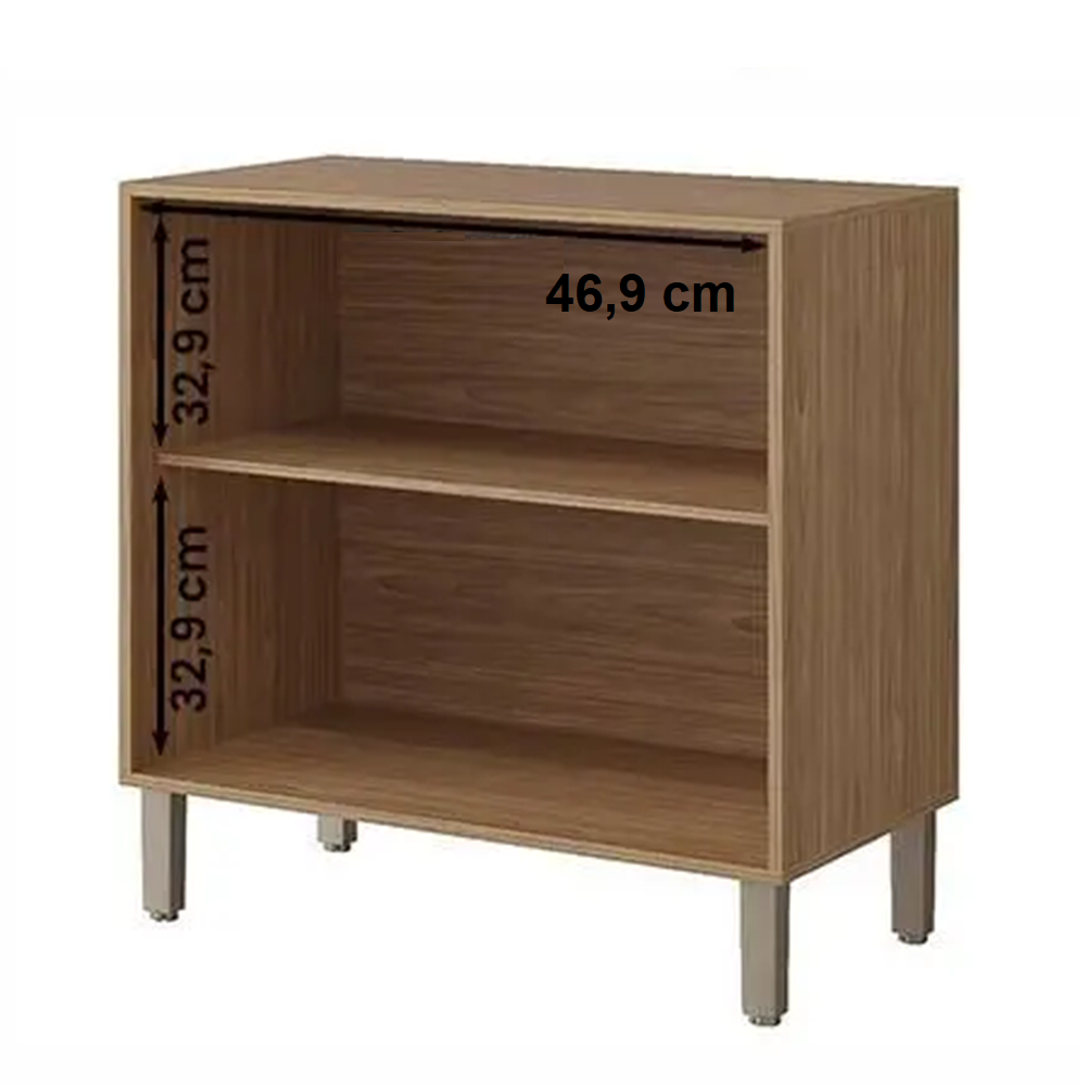Balcão de Cozinha com Tampo 2 Portas Cinamomo/Off White MGM Divina Esplend - 100% MDF, , large image number 2