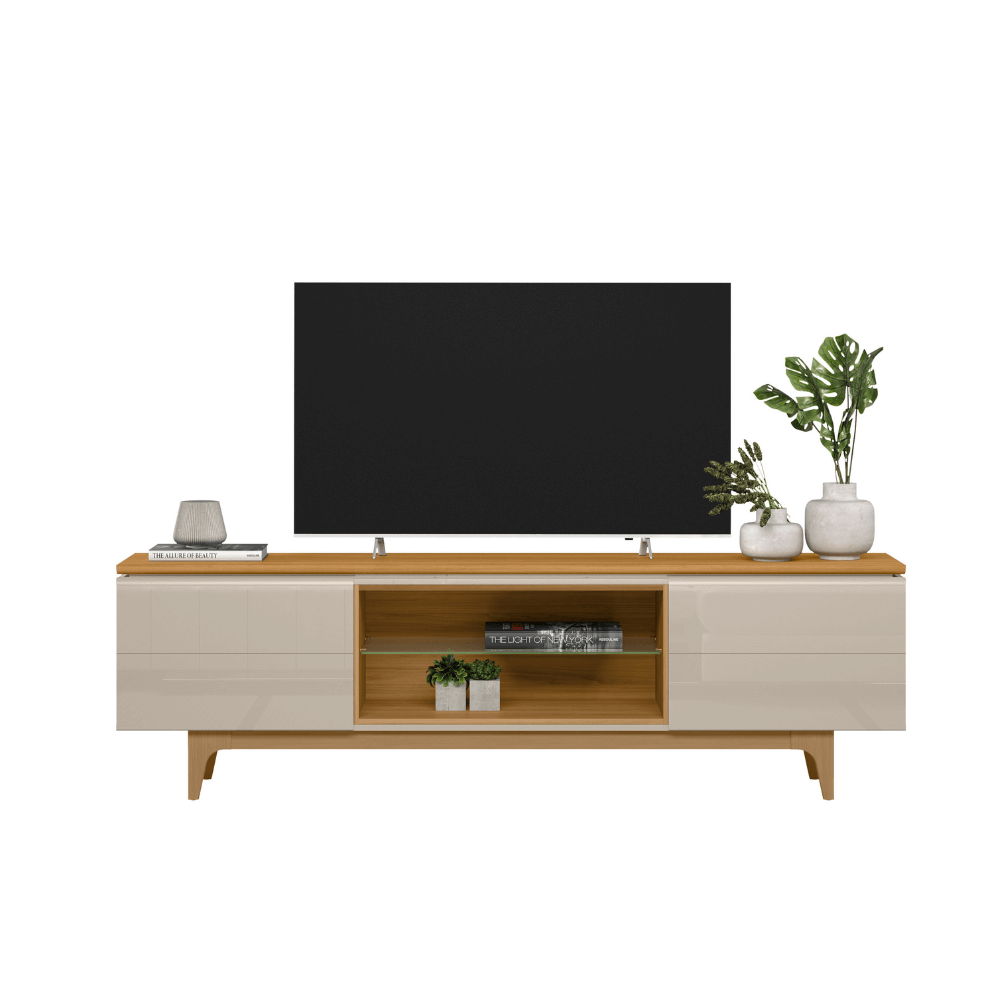 Rack para Tv até 75 Polegadas Tauri/Off White Linea Miami