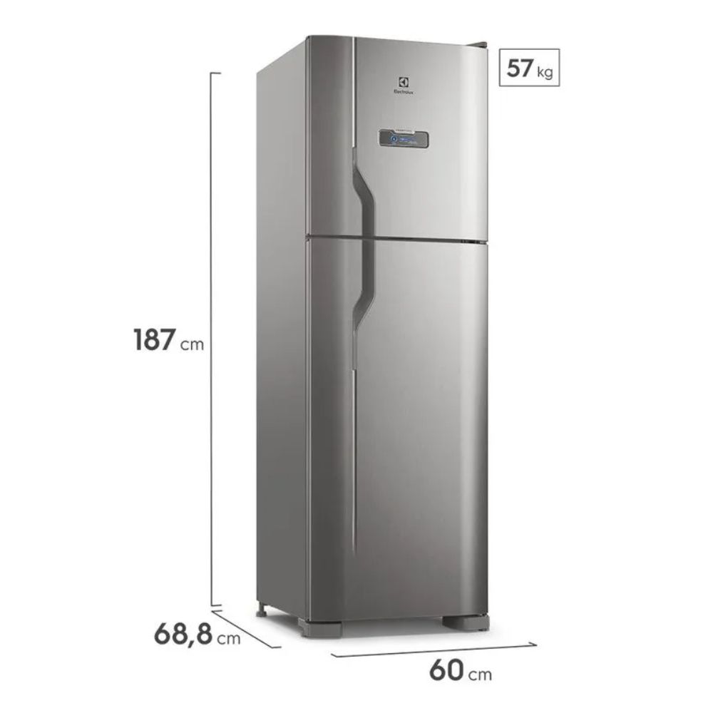 Geladeira Electrolux 2 Portas 400 Litros Frost Free Efficient Turbo DFX44 220V Inox, , large image number 1