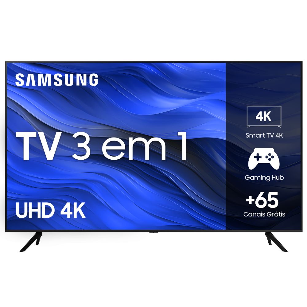 Smart Tv 50" Samsung Crystal UHD 4k LED 50CU7700 Wi-Fi Bluetooth Alexa 3 HDMI