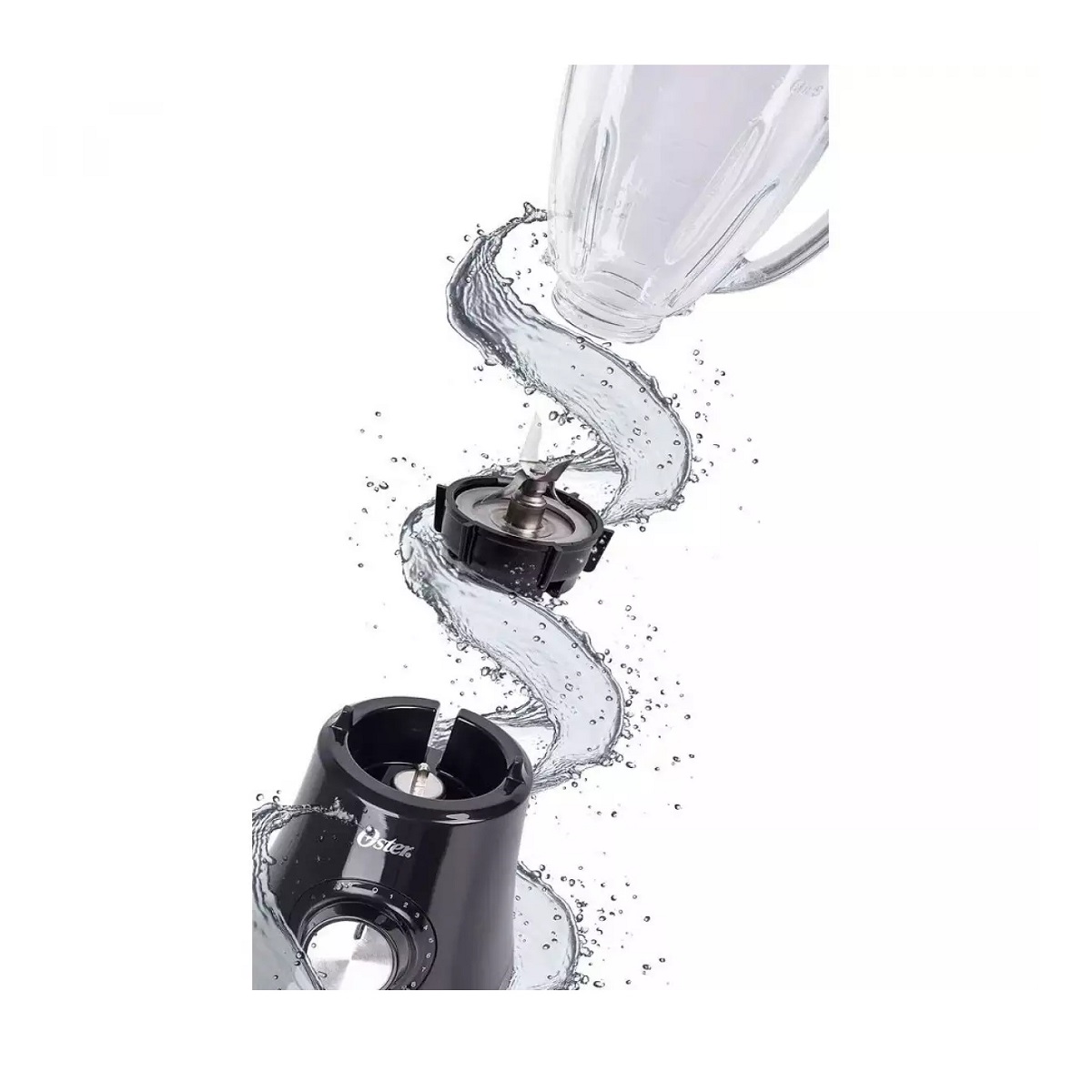 Liquidificador Oster Preto Jarra de Vidro 1,25 Litros 750W 220V Super Chef BR8, , large image number 2