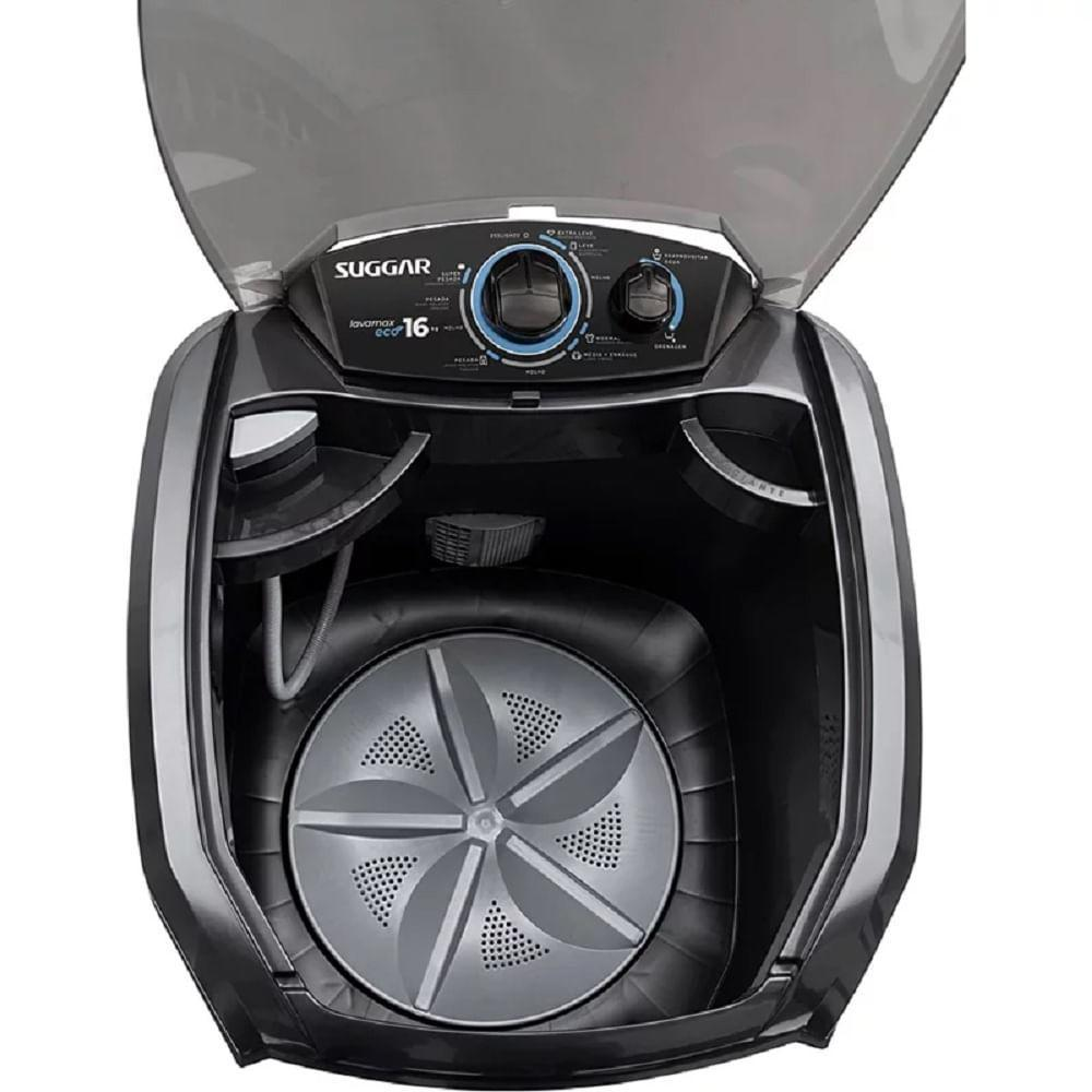 Tanquinho Semiautomático Suggar 16KG Lavamax LC1622PT 550W - Preto, , large image number 3