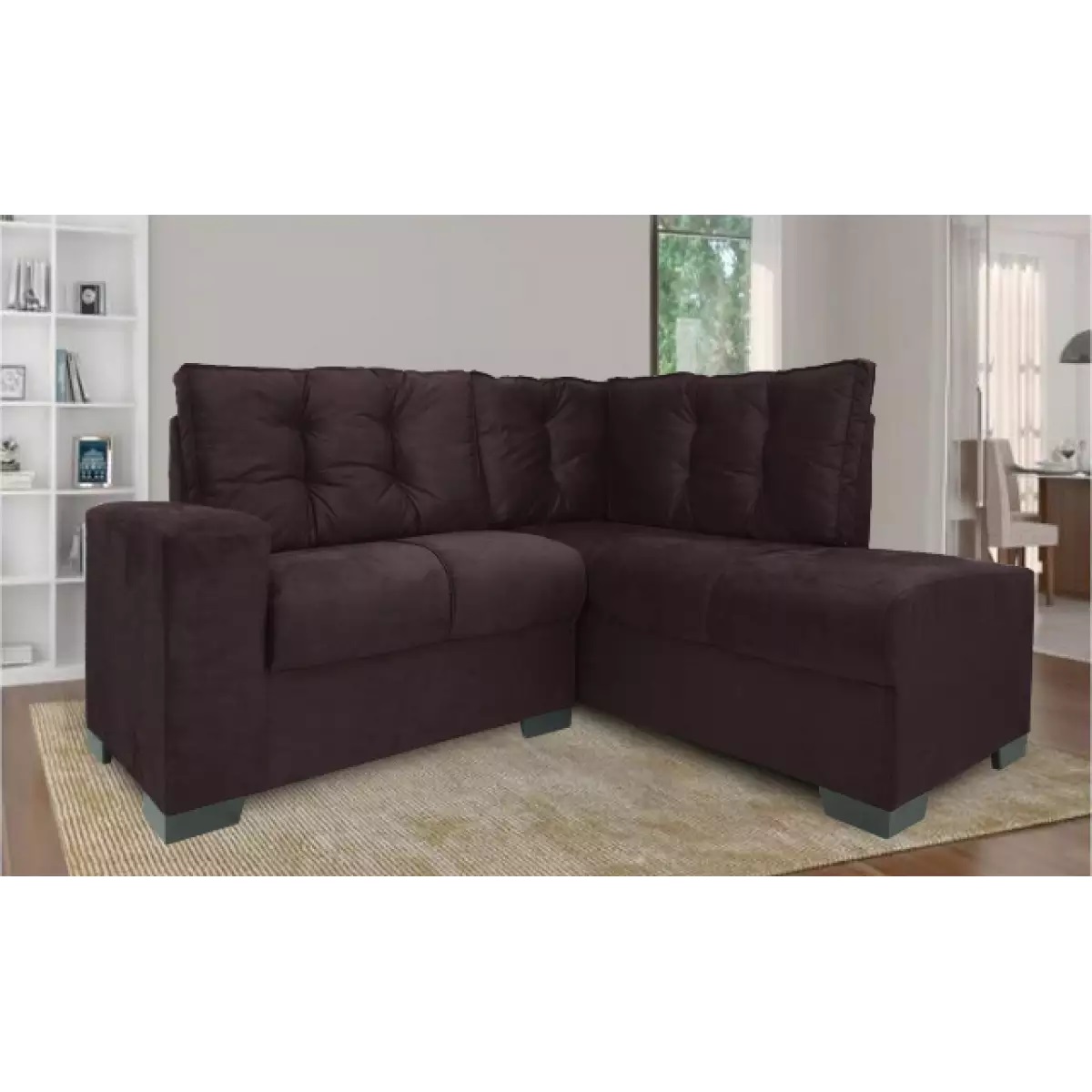 Sof&aacute; de Canto de 5 Lugares JW Canad&aacute;, Chocolate, large image number 2