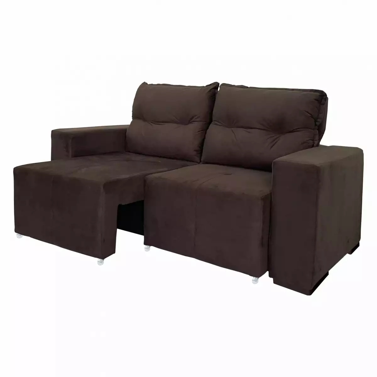 Sofá Retrátil e Reclinável 3 Lugares 183cm Chocolate JW Suíça