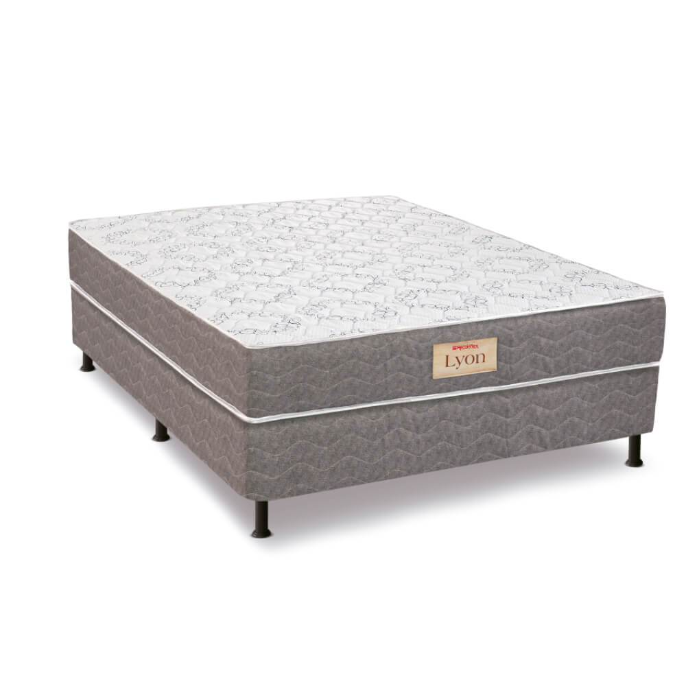 Cama Box Conjugada Casal Espuma D28 Lyon 188x138x55 cm Reconflex