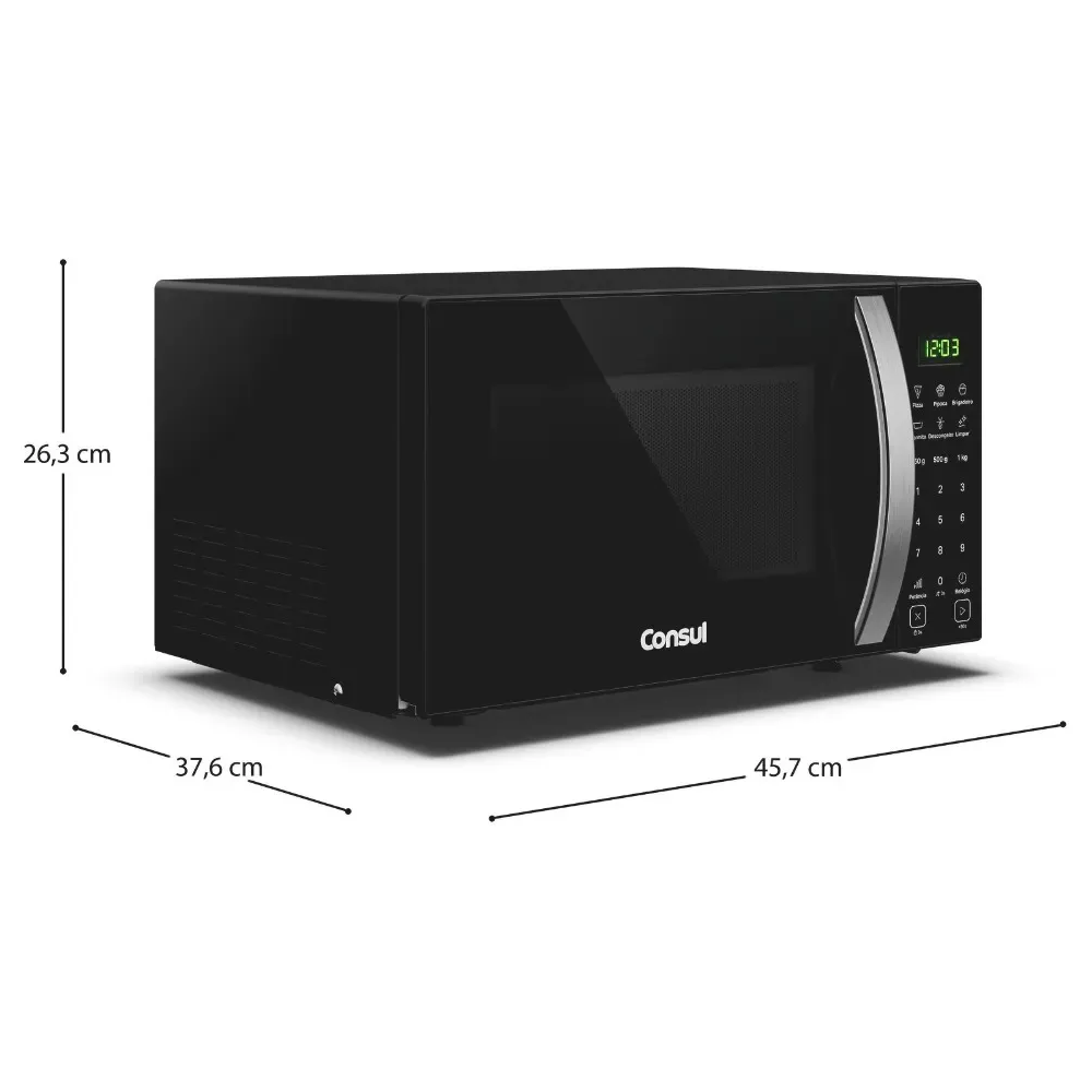 Micro-ondas Consul 23 Litros CMS23AE 750W Preto, , large image number 7