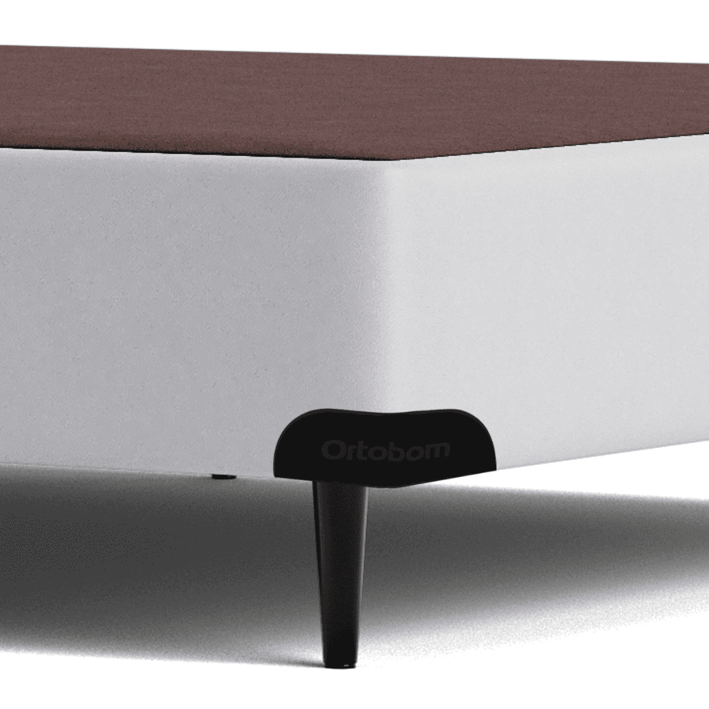 Base Cama Box Queen Sommier Corino Branco 158x198x30 cm Ortobom, , large image number 4