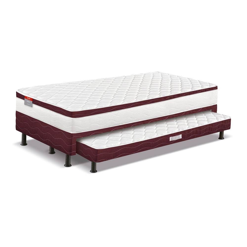 Cama Box com Auxiliar Solteirão Espuma D26 Rosen Bonnel  88x188x64 cm Reconflex, , large image number 2