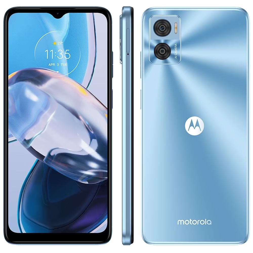 Smartphone Motorola Moto E22 Preto 128GB Câmera Dupla , Azul, swatch