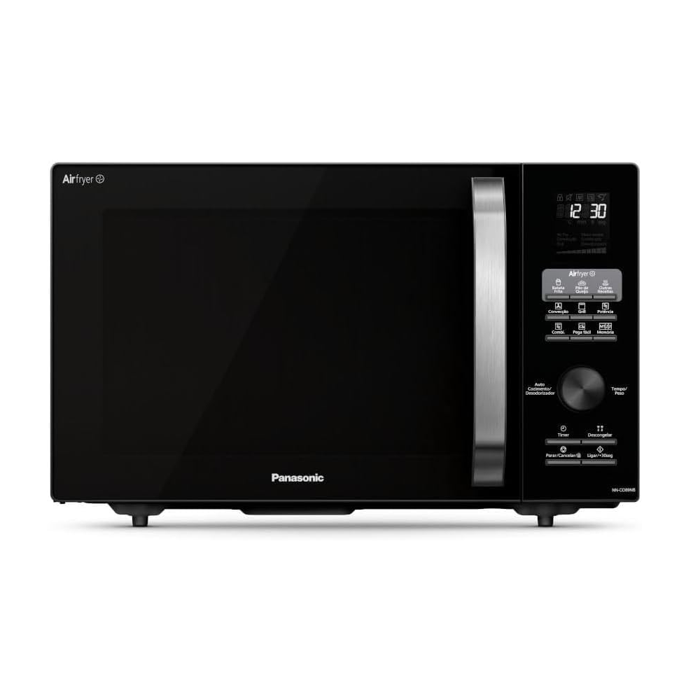 Micro-ondas Panasonic 30 Litros Airfrayer 4x1 NN-CD89NBRUK Preto 900W, , large image number 0