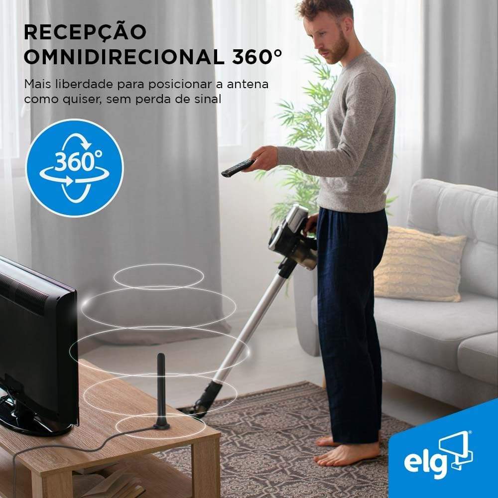 Antena Interna Digital ELG Clarity HDTV2000I 4K Preta, , large image number 5