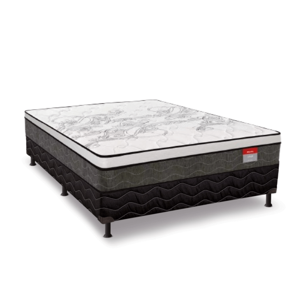 Cama Box Casal Molas Ensacadas Liege Reconflex 138X188X74