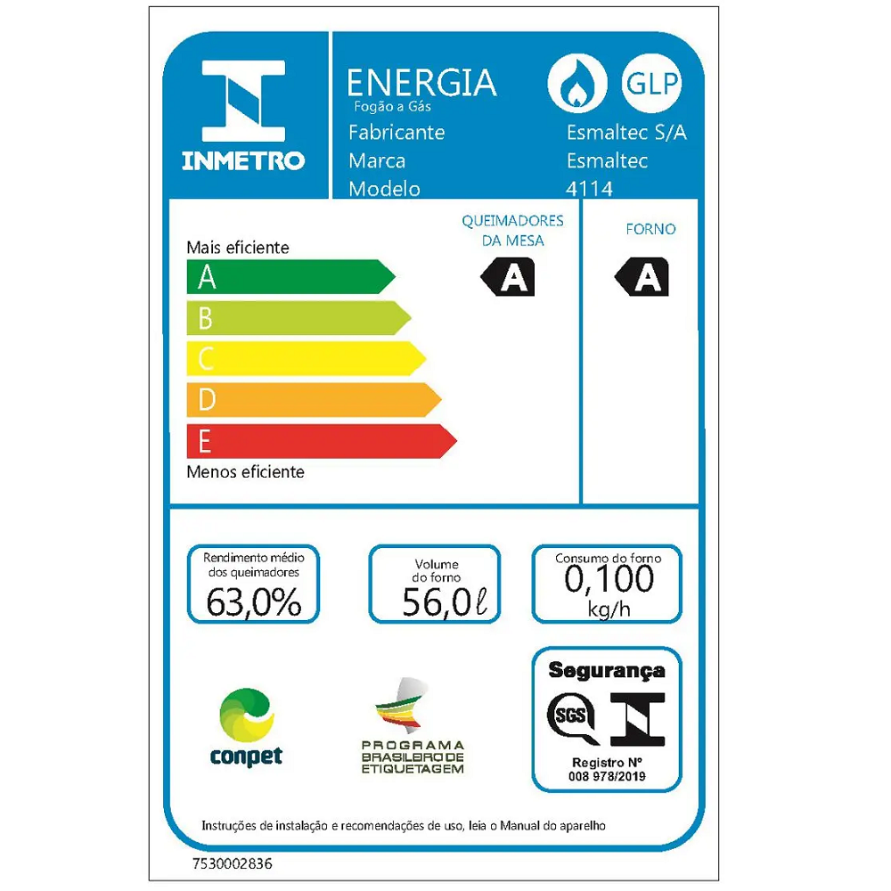 Fogão 4 bocas Esmaltec Mesa de Inox Preto Pérola 4114, , large image number 5