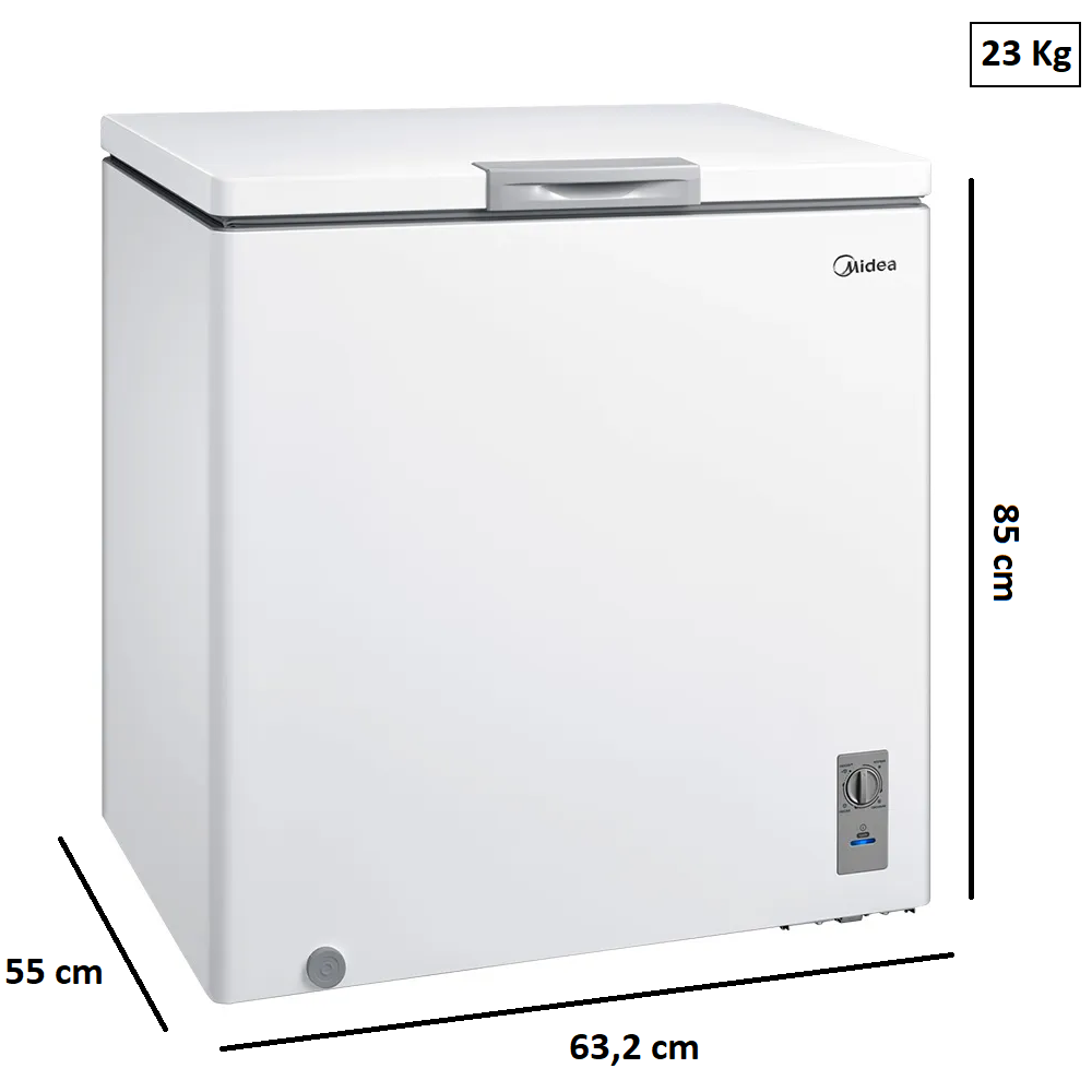 Freezer Horizontal Midea Inverter 1 Porta MDRC207SFZ013 Bivolt 142L Branco, , large image number 6